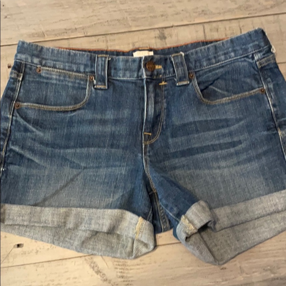 J. Crew Cut Off Jean Short New Size 8